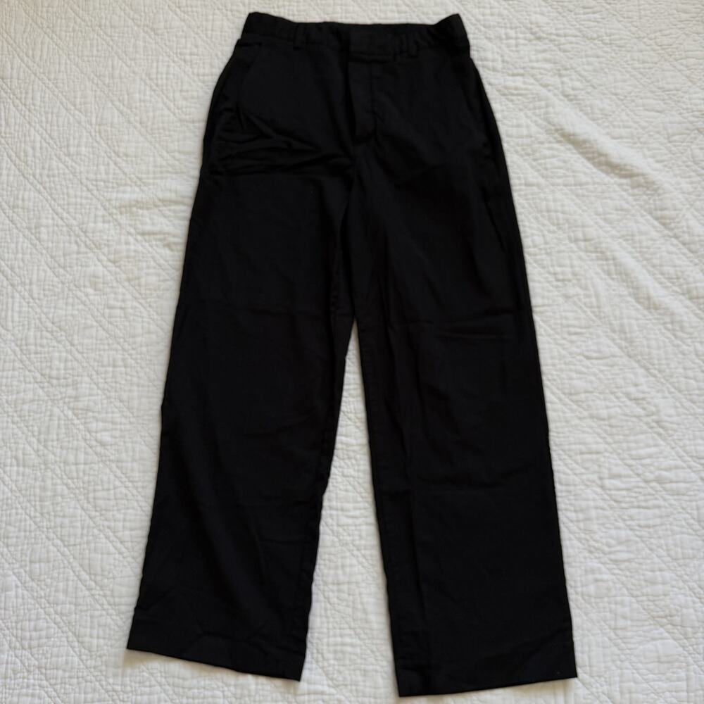 COS Relaxed-Fit Wide-Leg Wool Pant Black 34R